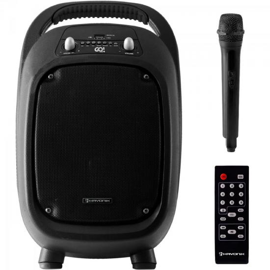 Caixa Multiuso Portátil 100W Bluetooth/MicroSD/USB/FM GO!100 c/ Bateria PT HAYONIK