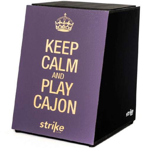 Cajon Inclinado Acústico Fsa Strike Sk4008 Keep Calm And Play Cajon
